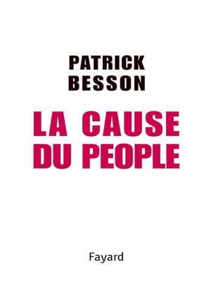 cover image of La Cause du people
